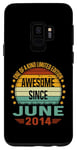 Coque pour Galaxy S9 Awesome Since June 2014 limited edition 10th Birthday