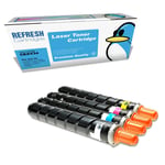 Refresh Cartridges Full Set Pack C-EXV34 Toner Compatible With Canon Printers