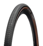 Hutchinson Touareg Tubetype Gravel-Tyre for Chaotic Routes - Resistant and Durable, Black/Tan, 700 x 40