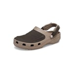 Crocs Men's Yukon Vista II LiteRide Clog, Mushroom/Chocolate, 13 UK