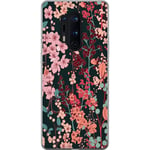 OnePlus 8 Pro Gjennomsiktig Telefondeksel Blommor