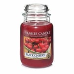 Yankee Candle Scented Candle Black Cherry Large Jar Candle Burn Time Up To 150 