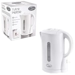 Quest 1 L White Fast Boil Auto Shut Off Illuminated Cordless Water Jug Kettle