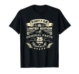 Vintage 25th Birthday Shirts for Men 25 Year Old Birthday T-Shirt