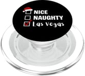 Nice Naughty Las Vegas - Père Noël amusant jeu de Noël PopSockets PopGrip pour MagSafe