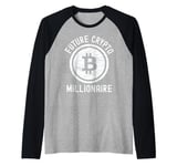 Bitcoin Future Crypto Millionaire Bitcoin Cryptocurrency Raglan Baseball Tee