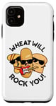 Coque pour iPhone 11 Wheat Will Rock You Funny Food Jeu de mots