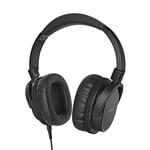 Thomson Casque TV "HQ" HED4508" (câble extra long de 8 m, casque stéréo pour TV, réglage du volume séparé, embout filaire, prise 3,5 mm avec adaptateur de 6,35 mm) Noir