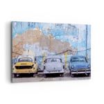 Impression sur Toile 120x80cm Tableaux Image Photo La Havane Ancien Voitures