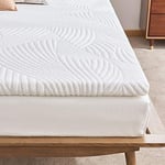 Sweetnight Surmatelas 90x200 cm Épaisseur 5cm, Surmatelas en Mousse à Mémoire de Forme de Gel, Matelas 1 Personne 90x200, Surmatelas Moelleux