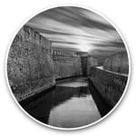 2 x Vinyl Stickers 25cm (bw) - Royal Walls Ceuta Spain Sunset  #42665