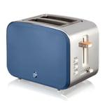 Swan ST14610BLUN Nordic Style Blue 2 Slice Toaster,  6 Time Settings