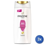 3x Pantene Shampooing 675 Ml. Ricci Parfaits