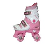 California Pro Rollo PG 4 Childrens Adjustable Roller Skates (Pink, 3 UK - 5 UK)