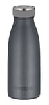 THERMOcafé by THERMOS TC Bottle Bouteille isotherme en acier inoxydable résistant aux boissons gazeuses Gris graphite mat 0,35 l 12 h chaud 24 h froid Anti-fuite Pour l'école, les déplacements et le