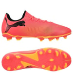 PUMA Future 7 Play Fg/ag Forever Faster - Rosa/svart/sun Stream, storlek 44½