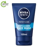 NIVEA MEN Deep Cleaning Face Wash Protect & Care (100 Ml)