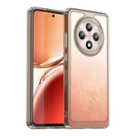 Oppo Reno 12F 5G      Soft Gel Bumper Case    [Clear Grey]