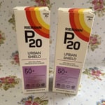 2 X RIEMANN P20 Urban Shield SPF50+ FACE 50g UV Protection Cream ( 100ml Total)