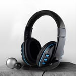 Casque de jeu filaire avec micro casque son surround transfert de basse prise 3,5 mm pour PS4 Play Station 4 PC Chat