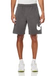 Nike M NSW Club Short BB GX Sport Homme, Charcoal Heathr/White/(White), FR : XL (Taille Fabricant : XL-T)