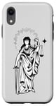 Coque pour iPhone XR Lady Justice x Sword Blackwork