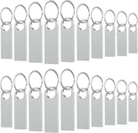 Lot De 20 Clés Usb 16 Go - Mini Clés Usb Étanches - Cle Usb En Métal - Pour Ordinateur Portable, Ordinateur, Tv, Voiture¿Argent¿[Q2365]