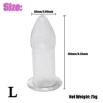 Nettoyeur de bidet en silicone souple portable,nettoyant anal,bouchons de fesses,douche lavement,livres de douche,noir,violet,transparent,1 pièce - Type Transparent L