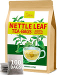 TeeLux Nettle Leaf Tea Bags 100 Count, Stinging Nettle Tea, Pure Natural Nettle