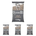 Tyrrells Naked Sharing Crisps, 150g (Pack of 4)