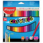 Maped Etui de 24 crayons couleur Colorpeps - coloris assortis