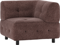 Louis Modulære sofa Hjørneelement, grov melange lyserød H73x90x90 cm