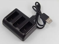 3-Slot USB Battery Charger for GoPro Hero 5 7 CHDHX-501 ASST1 2018 8 6