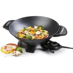 DOMO DO8708W Noir Wok électrique 5L - 2200W - Diamètre 35.5cm