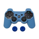 Bleu - Coque En Silicone Pour Manette De Jeu Playstation 3, Accessoires De Jeu, Avec 2 Capuchons De Poignée