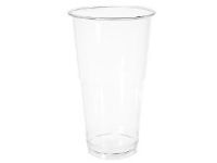 Plastglas 50 cl Bioware H164 mm Ø95 mm Bionedbrydelig PLA Klar,16 ps x 50 stk/krt