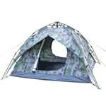 Nologo CKQ-KQ Tente de camping familiale étanche pour 3-4 personnes pour sports de plein air, randonnée, voyage 200 x 230 x 140 cm