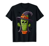 Scary Halloween Cactus Witch Hat Costume Spooky Season T-Shirt