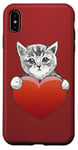 iPhone XS Max Valentine’s Day Kitten Art | Cute and Romantic Design Case