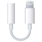 Adaptateur câble Type lightning vers prise jack 3.5mm audio écouteur Blanc pour iPhone 12 Mini -Visiodirect -