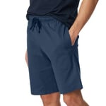 Schiesser Mix and Relax Cotton Bermuda Shorts Blå bomull Medium Herre