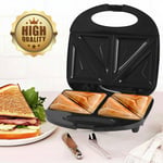 750W Sandwich Maker Electric Multi Function Toaster Machine Easy Clean 2 Slices