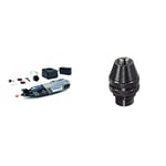 Dremel 8220 - Outil Rotatif Multifonction Sans-fil 12V avec 1 Adaptation et 5 Accessoires & 4486 Mandrin Universel Autoserrant de 0,8mm à 3,2mm pour Outil Multifonction Rotatif