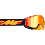 Klar lins fmf vision - Crossglasögon youth powerbomb spark orange röd gul skyddsglasögon one size silikonfodrad rem