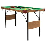 4ft 6in Pool Table Green