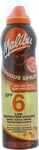 Malibu Sun SPF 6 Continuous Dry Oil Spray for Tanning with Shea Butter 175g