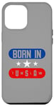 Coque pour iPhone 12 Pro Max Born In Yougoslavia As Born In USA Funny American Patriotic