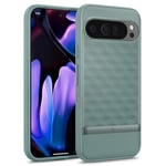 Caseology Parallax pour Google Pixel 9 Pro XL, [Protection Contre Les Chutes de qualité Militaire] Housse Ergonomique 3D Hexa Cube pour Google Pixel 9 Pro XL - Sage Green