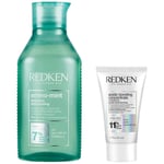 Redken Amino Mint Scalp Cleansing for Greasy Hair Shampoo and Acidic Bonding Concentrate Conditioner Bundle