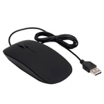 Souris optique filaire Pc et Mac - 1200 Dpi - USB - 1,10 m - Noir